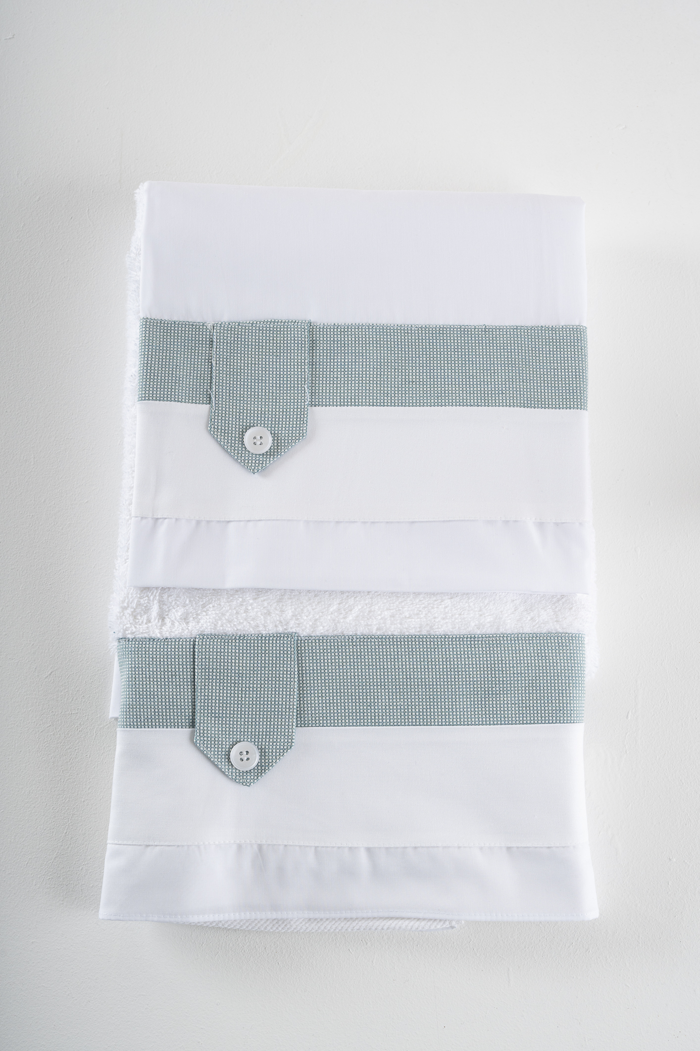Λαδόπανα Αγόρι Piccolino LA-FRANCISCO-MINTWHITE Σετ λαδόπανα Piccolino Francisco Mint White