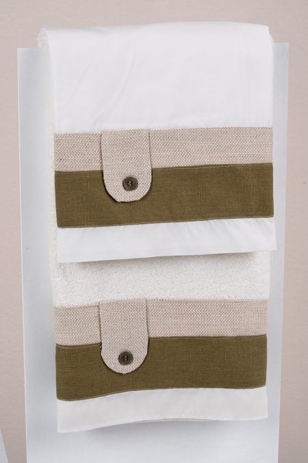 Σετ λαδόπανα Piccolino Logan Golden Olive