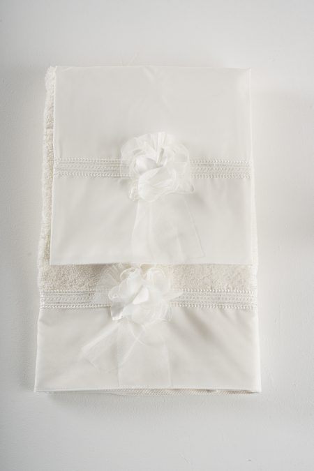 Σετ λαδόπανα Piccolino Filomena Ivory