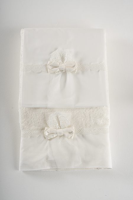 Σετ λαδόπανα Piccolino Valerie Ivory